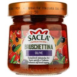 Брускетта Sacla с томатами и оливками 190 г (896802)