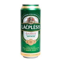 Пиво Lacplesis Gaisais, светлое, 5%, ж/б, 0,5 л (608117)