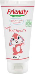 Органічна дитяча зубна паста Friendly Organic Baby Toothpaste, 50 мл