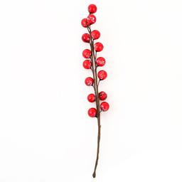 Веточка декоративная Yes! Fun с красными ягодами 27 см красная (973524)
