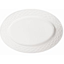 Блюдо Lefard Хвиля овальне, 31х26 см, біле (359-479-1)