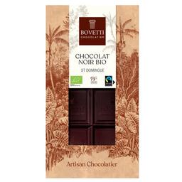 Шоколад чорний Bovetti 73% органічний 100 г