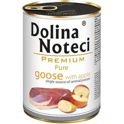 Вологий корм Dolina Noteci Premium Pure для собак схильних до алергії, з гускою та яблуком, 400 гр