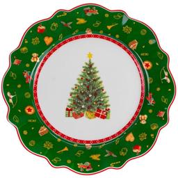 Тарелка Lefard Christmas delight, 21 см, зеленая (985-116)