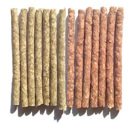 Ласощі для собак Lucky star Різнобарвні жувальні палички манчі, 13 см, 200 г (R007S)
