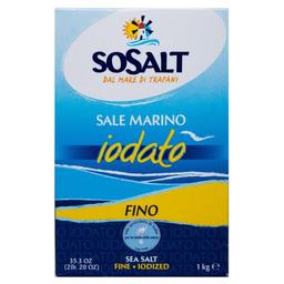 Сіль морська йодована Sosalt, дрібного помелу, 1 кг (454027)