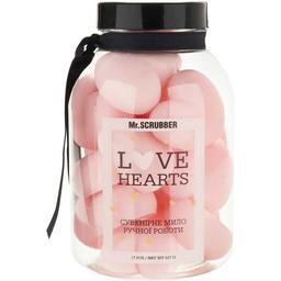 Парфумоване мило ручної роботи Mr.Scrubber Love Hearts Pink, 17 шт., 527 г