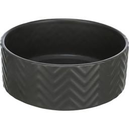 Миска для собак Trixie, керамічна, 1,6 л, d20 см, чорний (25022)