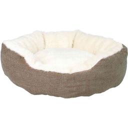 Лежак для собак Trixie Yuma, плюшевий, діаметр 45 см, коричневий