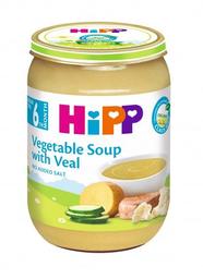 Органічний овочевий суп з ніжною телятиною HiPP, 190 г