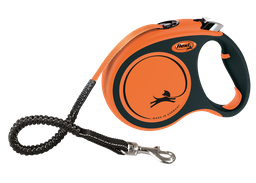 Поводок-рулетка Flexi Xtreme L, для собак до 65 кг, лента 5 м, оранжевый (XT30T5.251.OR)