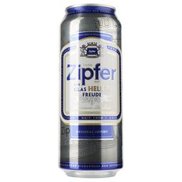 Пиво Zipfer Heller, светлое, 5,4%, ж/б, 0,5 л (875835)