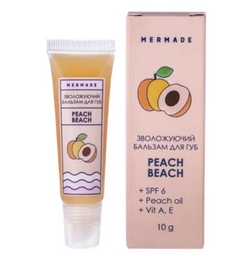 Бальзам для губ Mermade, зволожуючий, Peach Beach SPF6, 10 мл (MRL0010)