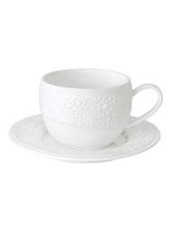 Чашка с блюдцем Krauff Garden Collection, белый, 120 мл (21-252-077)