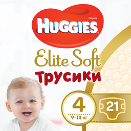 Підгузки-трусики Huggies Elite Soft Pants 4 (9-14 кг), 21 шт.