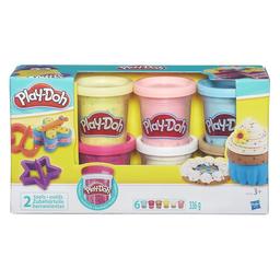 Набор пластилина Hasbro Play-Doh 6 баночек с конфетти (B3423)