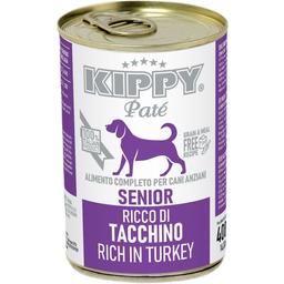 Вологий корм для собак Kippy паштет з індичкою 400 г