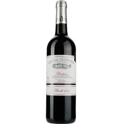 Вино Chateau Grand Jean AOP Bordeaux 2021, червоне, сухе, 0,75 л