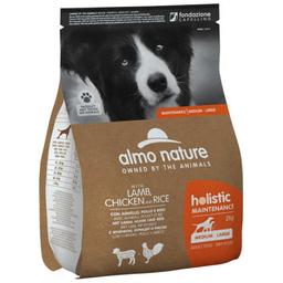 Сухий корм Almo Nature Holistic Dog для собак середніх та великих порід, з ягням, куркою та рисом, 2 кг (6921)