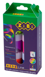Акрилові фарби ZiBi Kids Line Neon, 6 кольорів (ZB.6661)