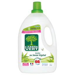 Жидкое средство для стирки L'Arbre Vert Растительное мыло, 3 л