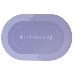Коврик суперпоглащающий в ванную Stenson 60x40 см овальный светло-фиолетовый (26250)