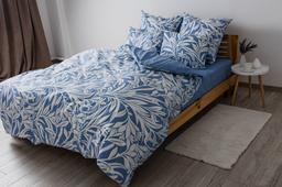 Комплект постельного белья ТЕП Soft dreams Light Blue Fantasy двуспальный голубой с белым (2-03858_25470)