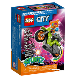 Конструктор LEGO City Каскадерський мотоцикл ведмедя, 10 деталей (60356)