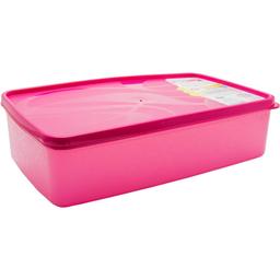 Бокс для морозильной камеры Irak Plastik Alaska, прямоугольный, 2,1 л, розовый (SA980)