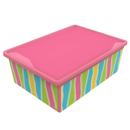 Коробка Qutu Trend Box Vibrant, 25 л, 52,5х37х17,5 см, рожевий (TREND BOX с/к VIBRANT25л.)