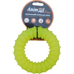 Игрушка для собак AnimAll Fun AGrizZzly Кольцо с шипами желтая 12 см