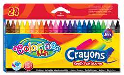 Восковые карандаши Colorino, 24 цвета (13895PTR)