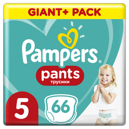 Підгузки-трусики Pampers Pants 5 (12-17 кг), 66 шт.