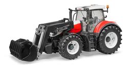 Трактор Bruder Steyr 6300 Terrus, з навантажувачем, червоний з білим (03181)