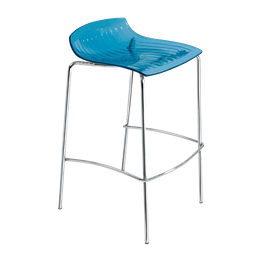Барний стілець Papatya X-Treme BSS, прозоро-синій (783262)