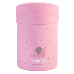 Термос для еды Miniland Thermetic Pink, с контейнерами, 700 мл, розовый (89227)