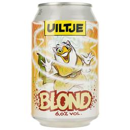Пиво Uiltje Blond, светлое, 6%, ж/б, 0,33 л