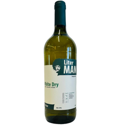 Вино Shilda Liter Man White Dry, біле, сухе, 1 л