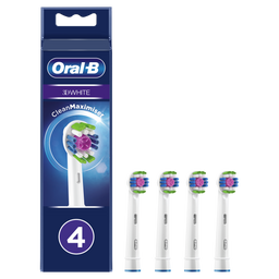 Насадки для електричної зубної щітки Oral-B 3D White CleanMaximiser, 4 шт.