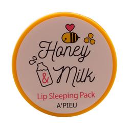 Ночная маска для губ A'pieu Honey & Milk Lip Sleeping Pack с медом и молоком, 6,7 г