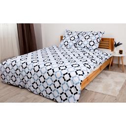 Комплект постільної білизни ТЕП Happy Sleep Duo Modern двоспальний білий з синім (2-04010_26640)