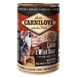 Беззерновий вологий корм для собак Carnilove Lamb&Wild Boar, з ягням і кабаном, 400 г