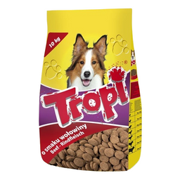 Сухий корм для дорослих собак Tropi, з яловичиною, 10 кг