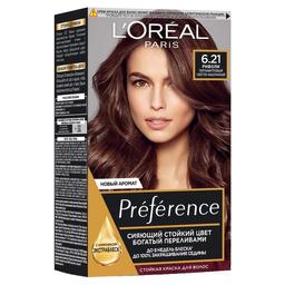 Краска для волос L’Oréal Paris Preference, тон 6.21 (Риволи. Перламутровый светло-каштановый), 174 мл (A8438501)