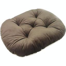 Лежак-подушка Matys №3, велюр, 60х90 см, коричневый с молочным