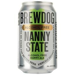 Пиво безалкогольное BrewDog Nanny State, светлое, 0,5%, ж/б, 0,33 л (830461)