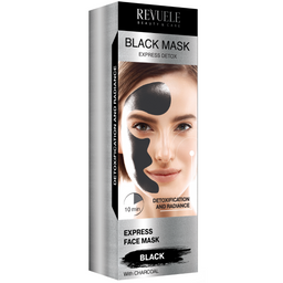 Черная маска для лица Revuele Express detox, 80 мл