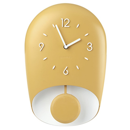Часы настенные Guzzini Home с маятниковым колоколом, 33х22х8 см, желтый (168604206)
