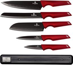 Набор ножей Berlinger Haus Metallic Line Burgundy Edition, крассный с черным (BH 2694)