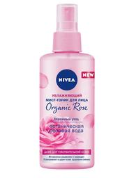 Увлажняющий мист-тоник для лица Nivea Organic Rose, с натуральной розовой водой, 150 мл (94415)